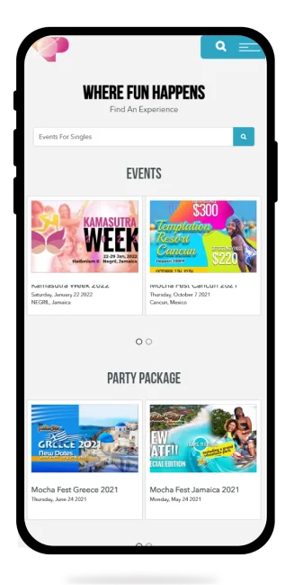Vacation Parties portfolio project
